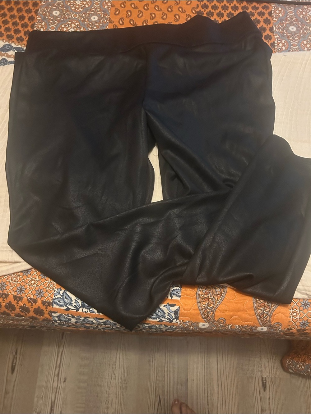 Women’s Black Faux Leather Pants - Sleek Everyday Style